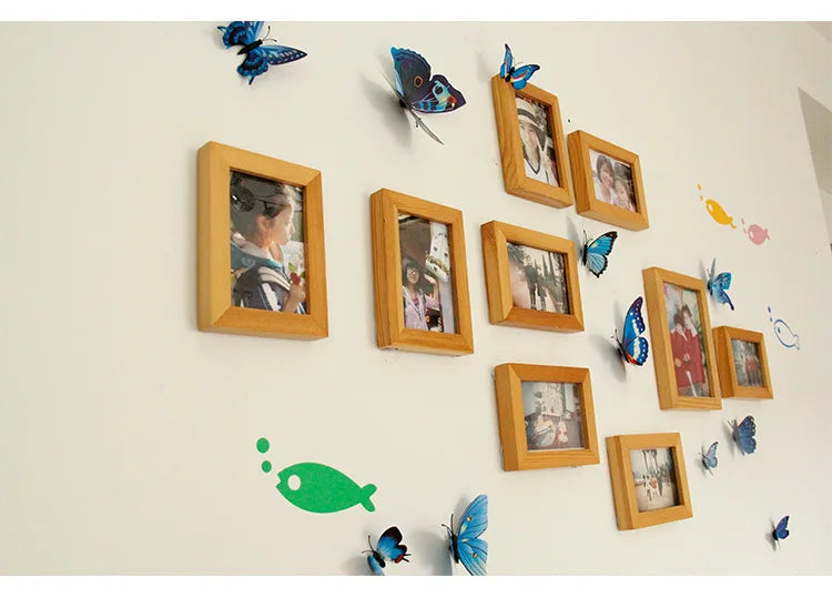 🌈 3D Butterfly Wall Stickers – Double-Layer Decorative Set (12pcs) 🦋✨
