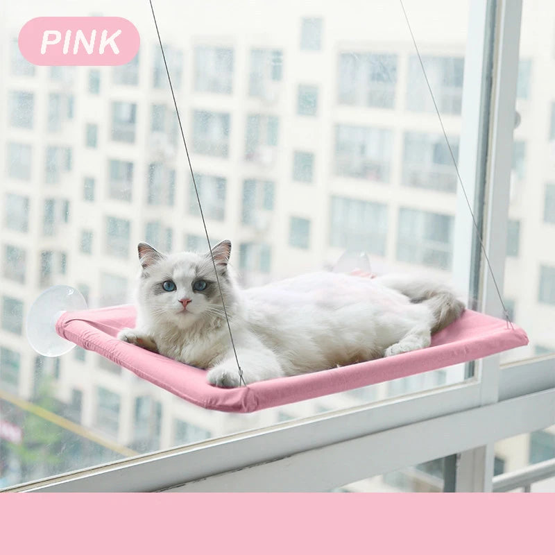 🐾 Cat Window Bed with Suction Cups – Floating Cozy Hammock 🪟🐱