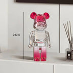 🧸✨ Graffiti Bear Resin Statue – 27cm Artistic Decor Figurine