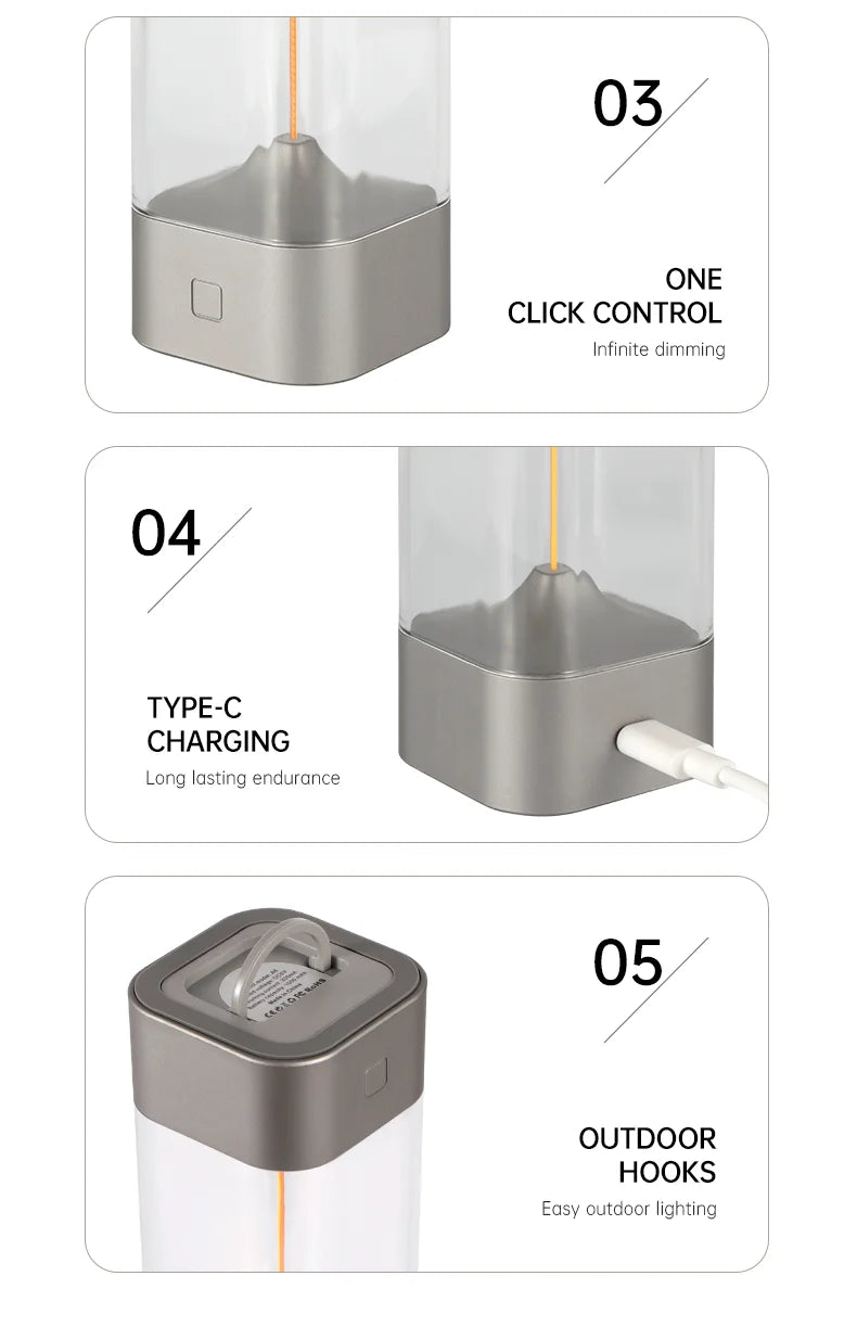 ✨ Lampada Wireless Minimal – LED Dimmerabile & Magnetica 🔋