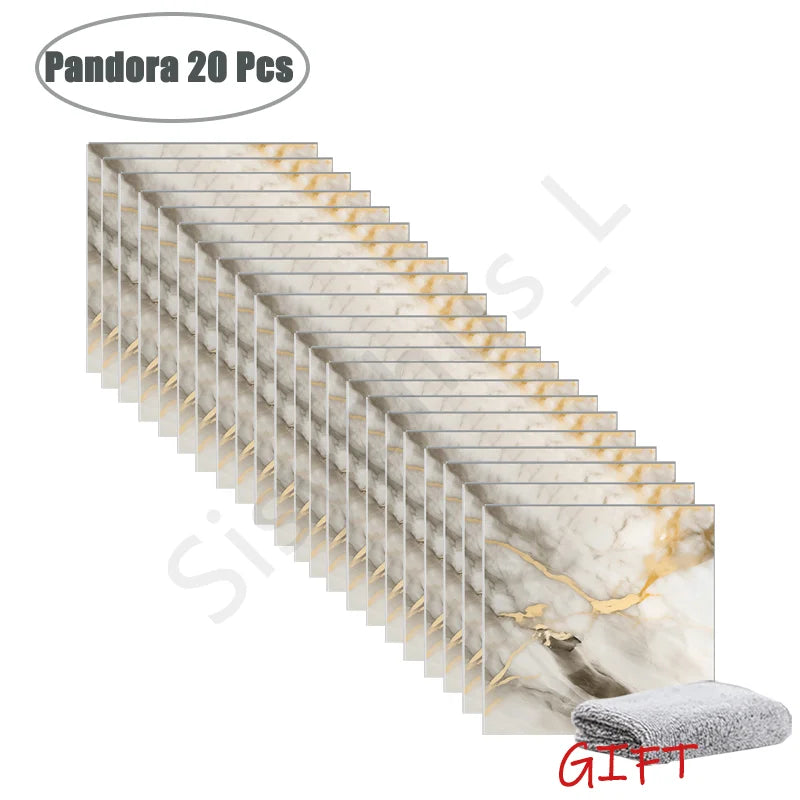 ✨ Marble-Style Waterproof Tile Stickers (10–50 pcs) – Peel & Stick Wall Decor 🧱✨