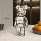 🧸✨ Graffiti Bear Resin Statue – 27cm Artistic Decor Figurine