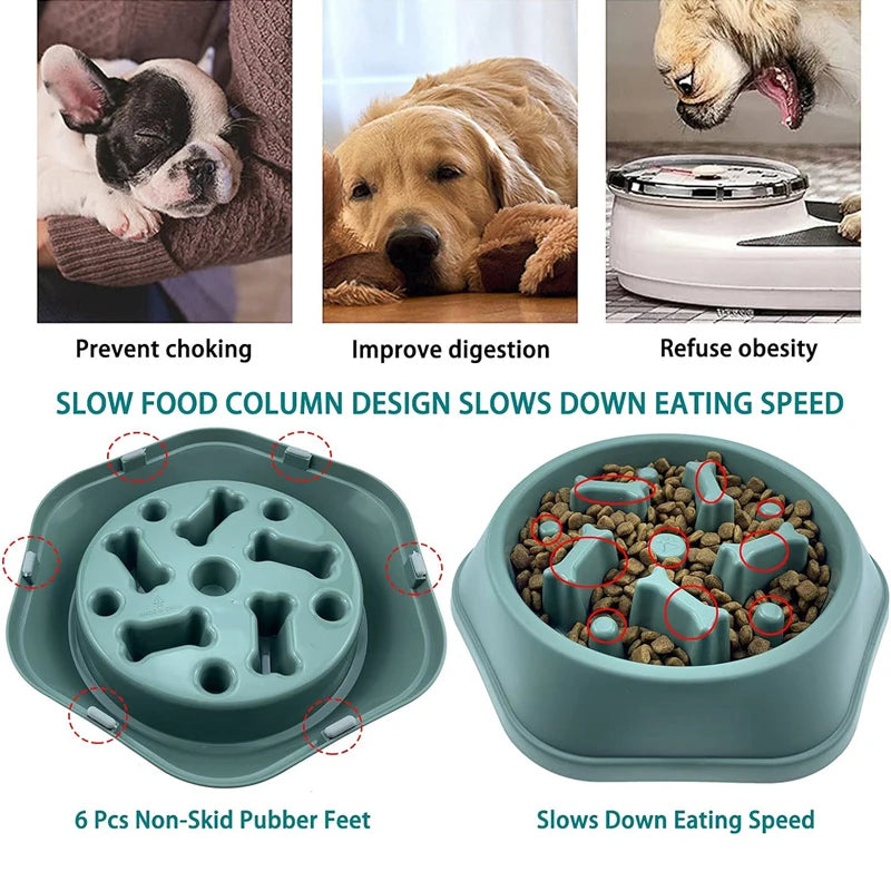 🐾 Slow-Feed Anti-Choking Dog Bowl  🐶🍽️