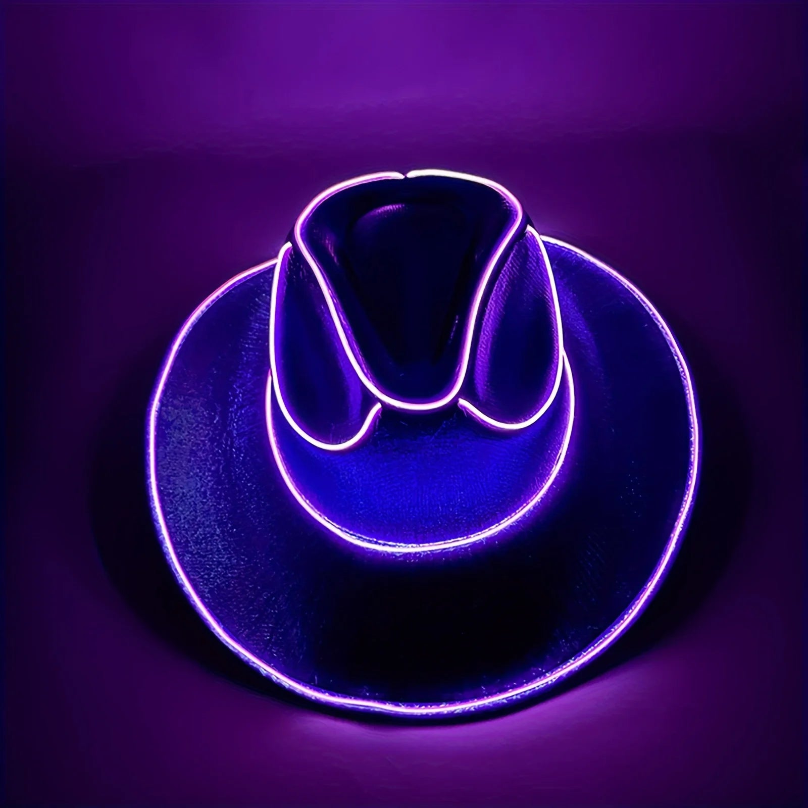 ⭐ ✨ LED Light-Up Cowboy Hat – Colorful Western Party Glow ✨