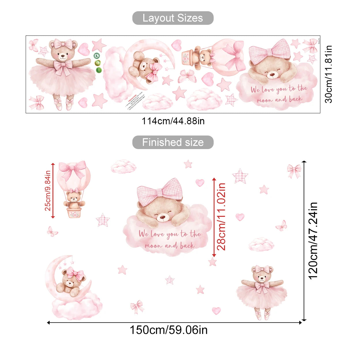 🌈✨ Cute Cartoon Wall Stickers for Kids’ Room (28 Variants)