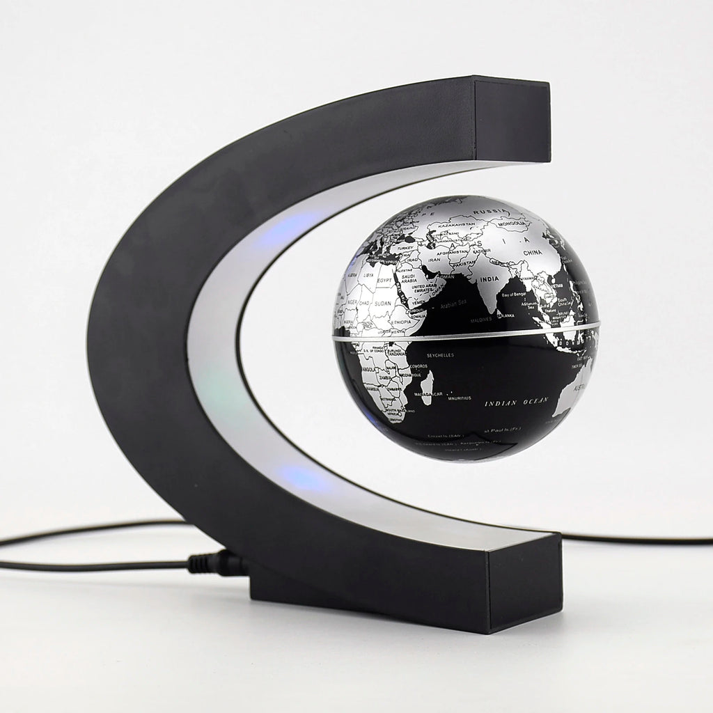 🌍 LED Floating Globe with Magnetic Levitation - Decorative Anti-gravity Lamp