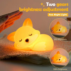 Cute Silicone Night Light – Ricaricabile & Touch | Fox 🦊, Rabbit 🐰, Penguin 🐧, Giraffe 🦒, Slot 🦥, Nylon 🌙, Flamingo 🦩