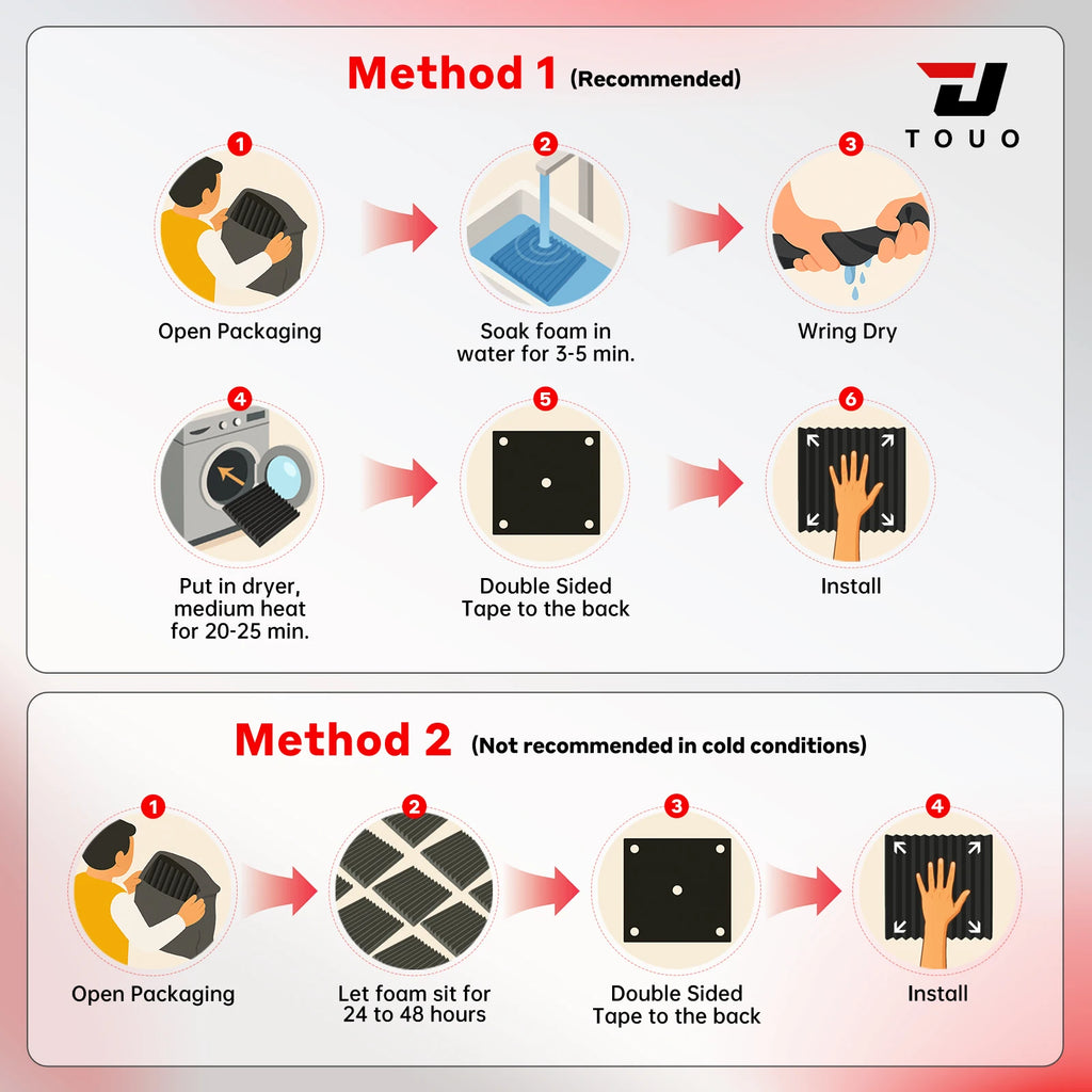 Premium Acoustic Foam Panels 🎙️🔇 | High-Density Soundproof Wall Tiles | Studio, Gaming, Podcast, Home Setup