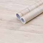 🪵✨ Wood-Grain PVC Waterproof Adhesive Wallpaper – Multiple Sizes & Colors