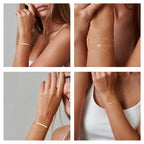 ✨ Elegant Gold Bracelet Collection – Women’s Minimalist Chain Set ✨