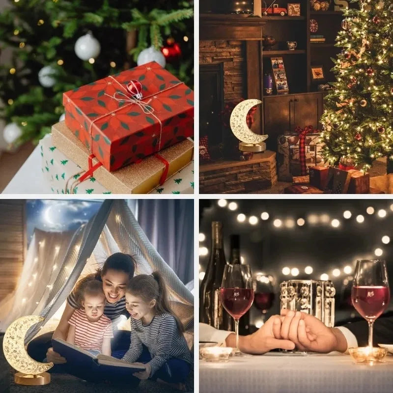 ✨ Crystal 3D Touch Lamp – Ball / Star / Cube / Moon / Track ✨