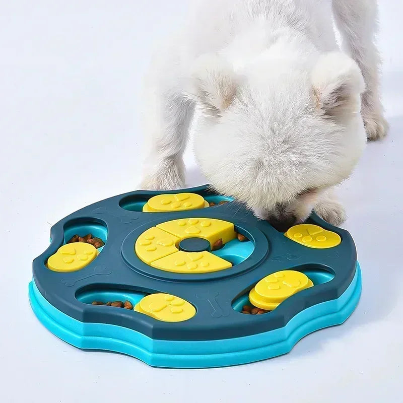 🐾 Slow-Feeder Puzzle Bowl for Dogs & Cats | Anti-Choking Interactive Feeding Toy 🧩