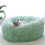 Soft Nest Bed for Dogs and Cats - Ultra-Soft Round Plush Kennel