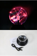 🔮 Magic Crystal Plasma Ball Lamp - Decorative Plasma Lamp | 3D Electric Effect | Atmospheric Night Light