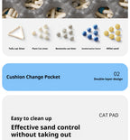 Double-Layer Cat Litter Trapping Mat 🐾 | Waterproof, Easy-Clean & Anti-Tracking