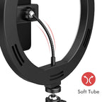 📸 LED Selfie Ring Light with Adjustable Tripod & Bluetooth Remote – Multi-Tone Lighting for Flawless Videos ✨