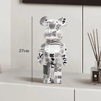 🧸✨ Graffiti Bear Resin Statue – 27cm Artistic Decor Figurine