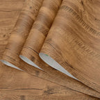 🪵✨ Wood-Grain PVC Waterproof Adhesive Wallpaper – Multiple Sizes & Colors