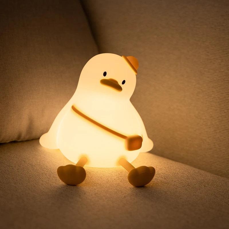 Cute Silicone Night Light – Ricaricabile & Touch | Fox 🦊, Rabbit 🐰, Penguin 🐧, Giraffe 🦒, Slot 🦥, Nylon 🌙, Flamingo 🦩