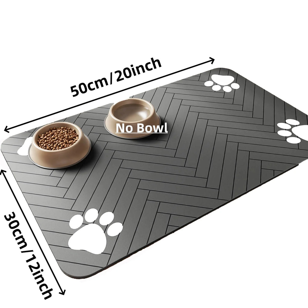 🐾 Pet Feeding Mat – Absorbent & Waterproof Food Bowl Protector 🐶🐱