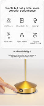 Creative Touch LED Table Lamp – Rechargeable Table Lamp 🌙✨