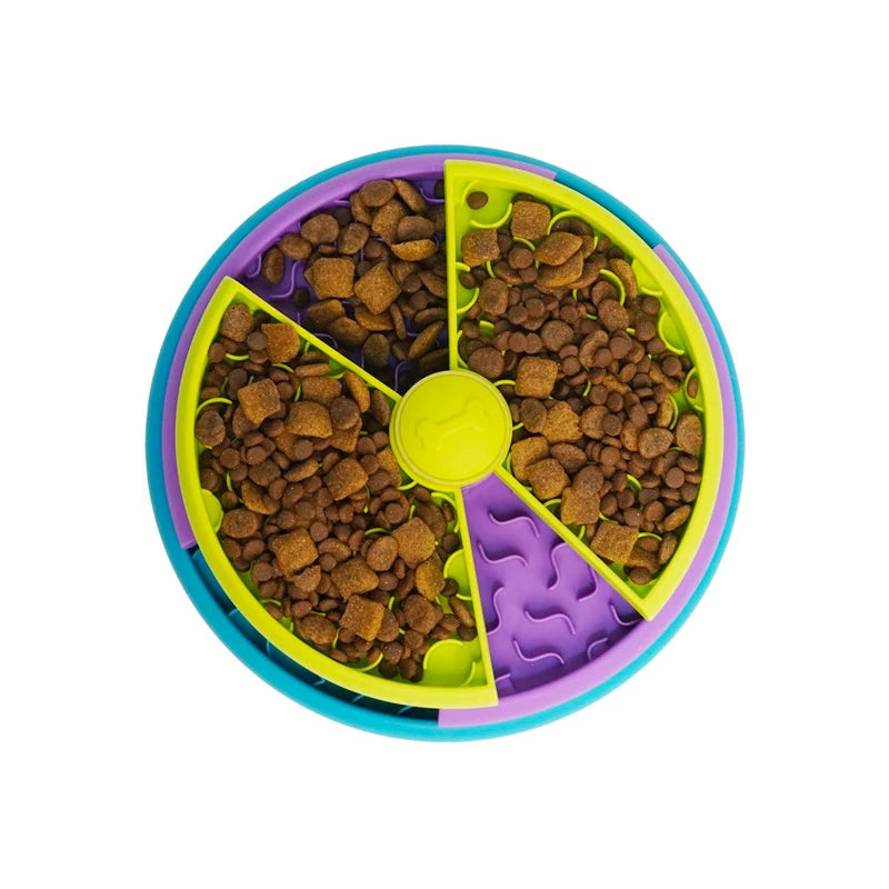 🧩 Slow-Feeder Puzzle Bowl for Dogs & Cats – 3-Level Interactive Eating Toy 🐶🐱