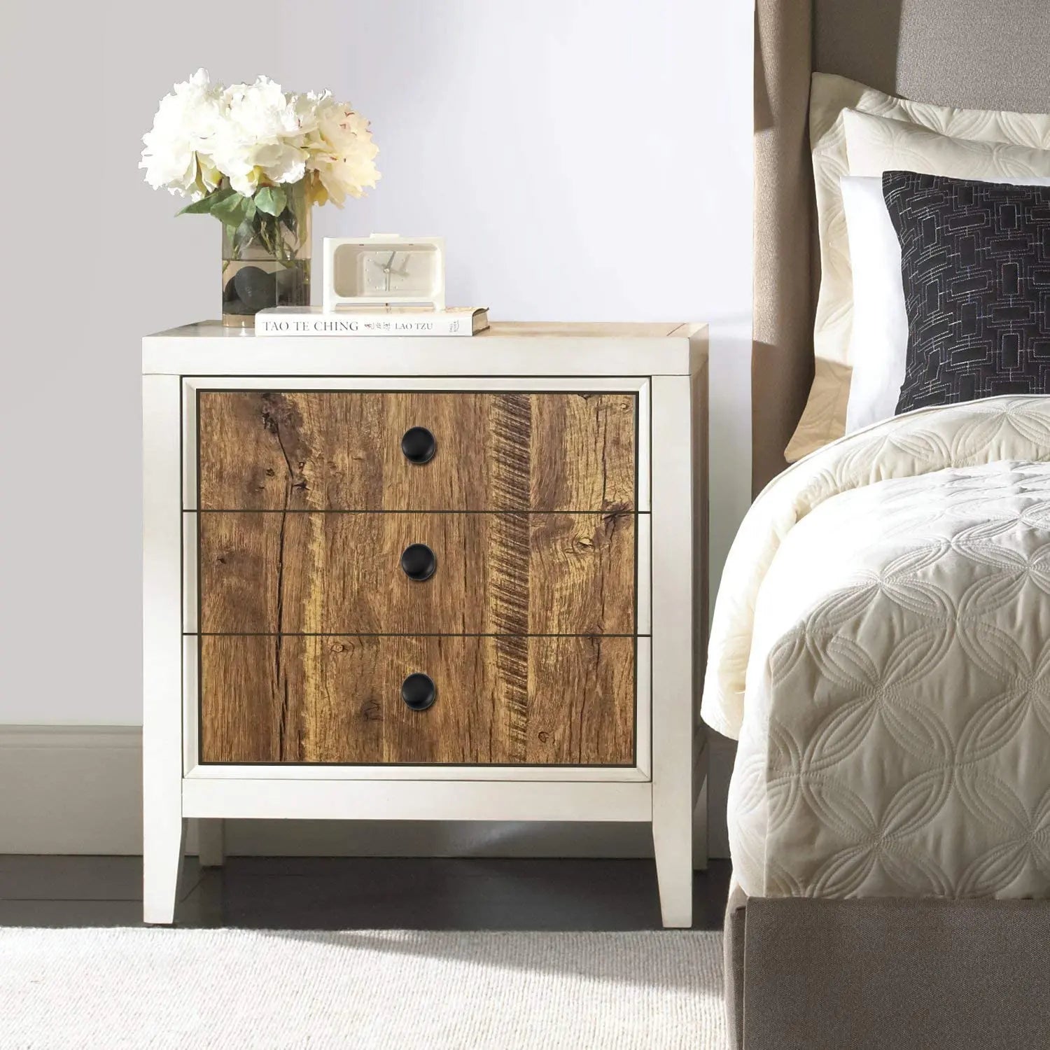 🪵✨ Wood-Grain PVC Waterproof Adhesive Wallpaper – Multiple Sizes & Colors