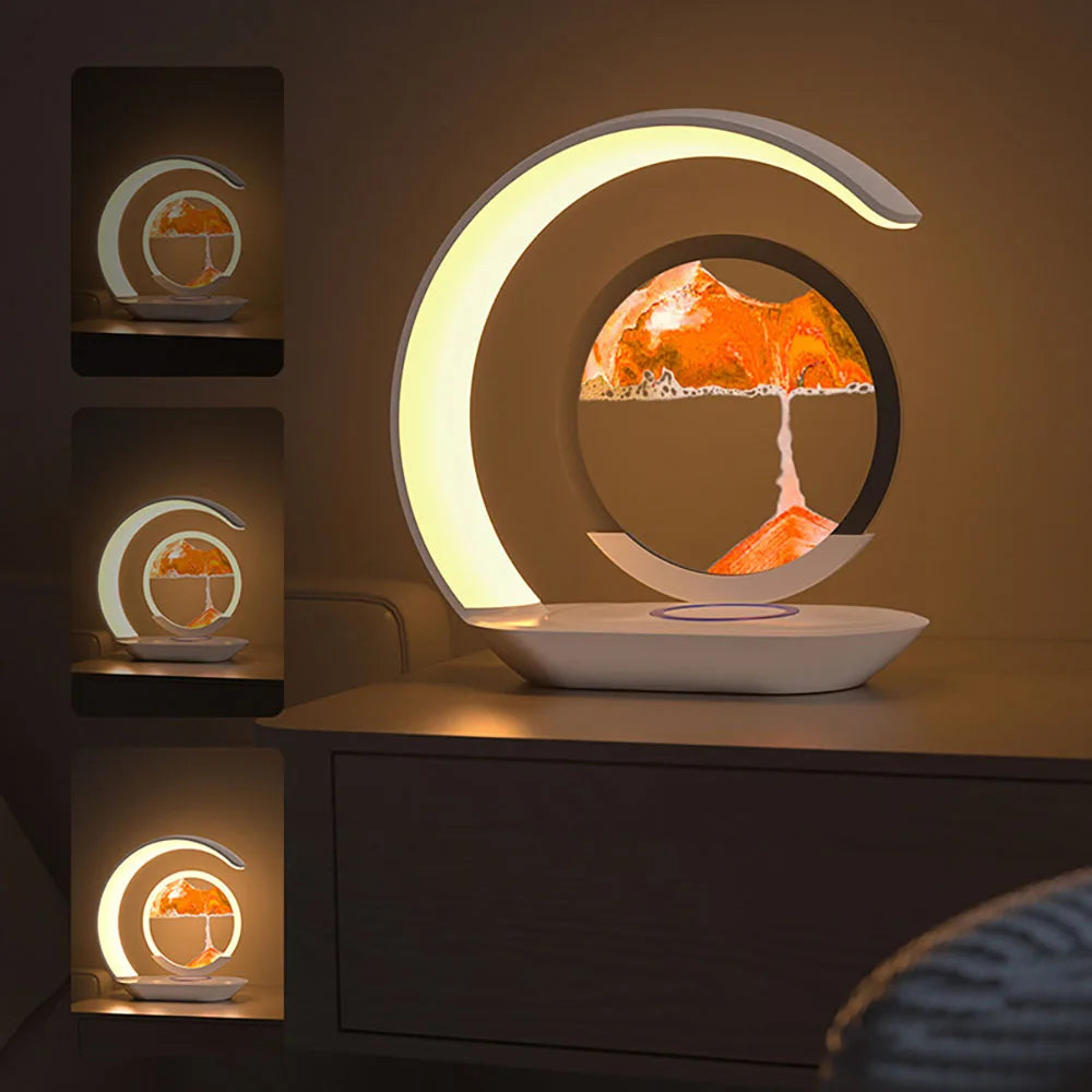 🌙 QuickSand Lamp with Wireless Charging - 4 Variants