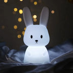 🐰 LED Night Light – Cute Silicone Rabbit Touch Lamp