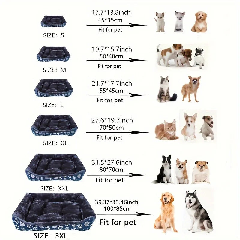 Rectangular Soft Kennel 🛏️ for Dogs and Cats - Ultra Comfort • Sizes S-XXL • 3 Colours