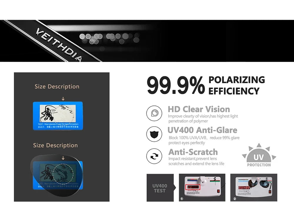 Retro Polarized UV400 Sunglasses – Unisex Fashion Shades 😎