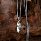 🗡️ Viking Rune Arrowhead Pendant Necklace – Norse Warrior Amulet ⚔️