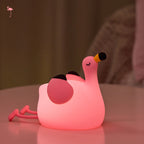 Cute Silicone Night Light – Ricaricabile & Touch | Fox 🦊, Rabbit 🐰, Penguin 🐧, Giraffe 🦒, Slot 🦥, Nylon 🌙, Flamingo 🦩