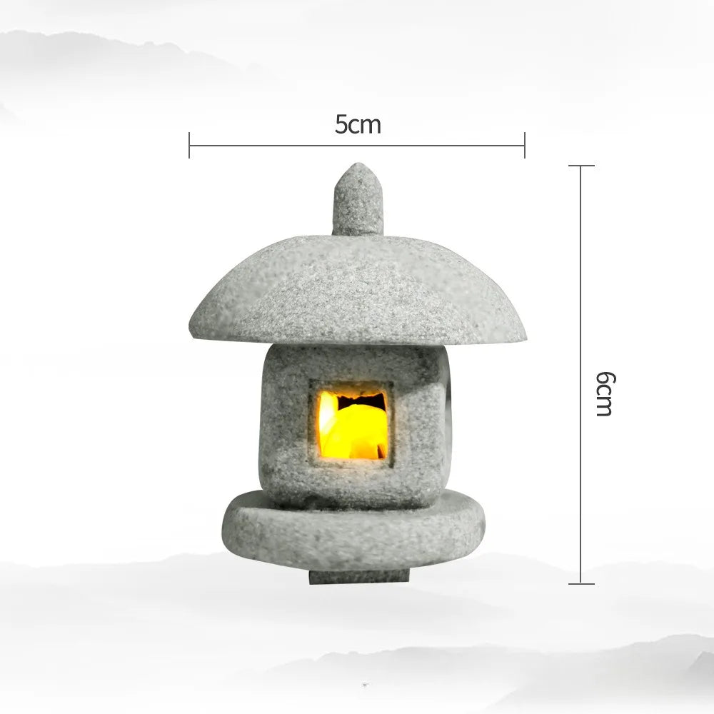 🌙 Mini Zen Pagoda & Lantern Statues – Micro Garden & Aquarium Decor 🏯✨
