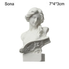 🌟 “Mini Classical Bust Statues – Art Legends Collection 🎨✨”