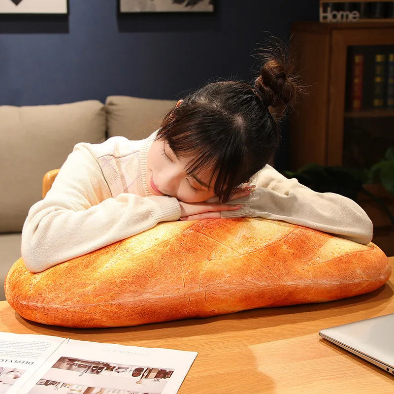 🥖 Cute French Baguette Plush – Soft & Funny Bread Pillow