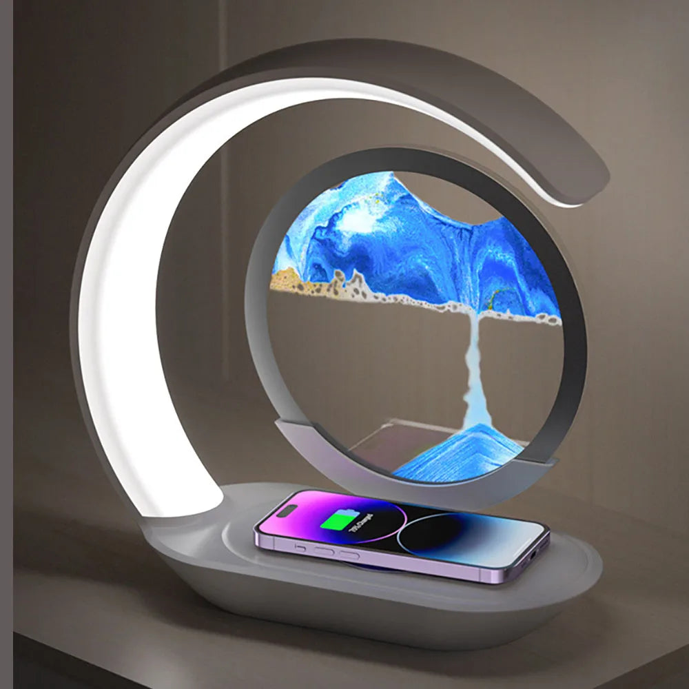 🌙 QuickSand Lamp with Wireless Charging - 4 Variants
