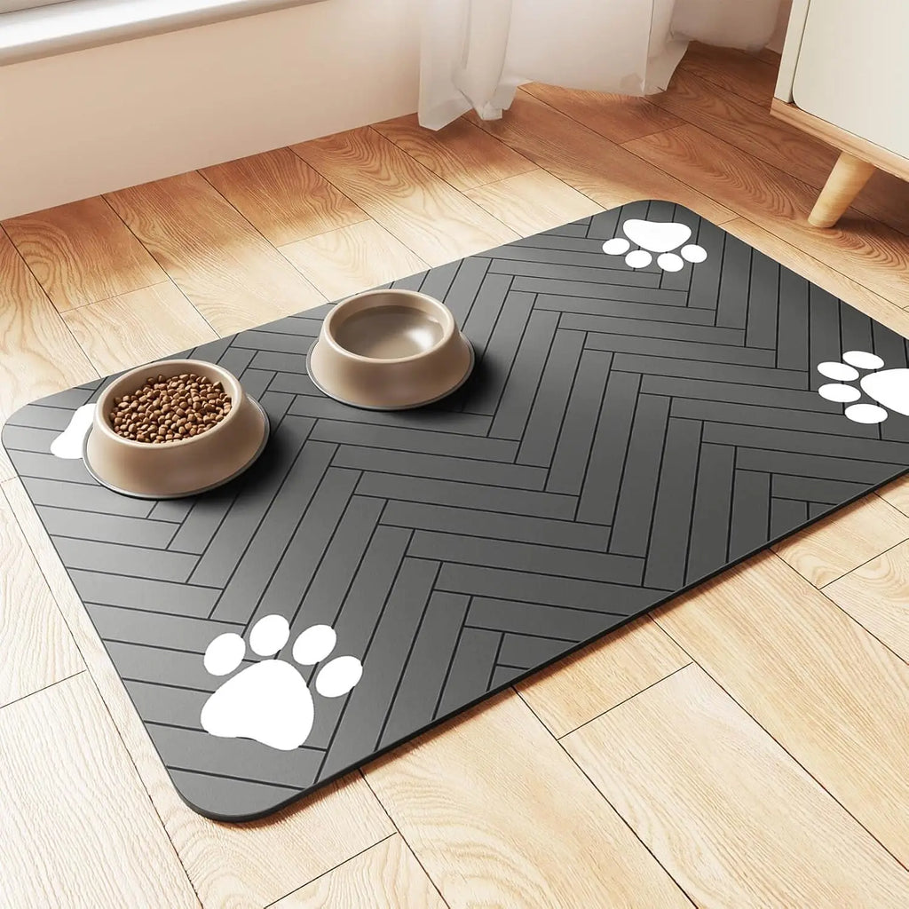🐾 Pet Feeding Mat – Absorbent & Waterproof Food Bowl Protector 🐶🐱