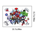 🕸️ Mini Spider-Man Superhero Wall Stickers – Kids Room Decor 🕷️✨