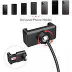 📸 LED Selfie Ring Light with Adjustable Tripod & Bluetooth Remote – Multi-Tone Lighting for Flawless Videos ✨