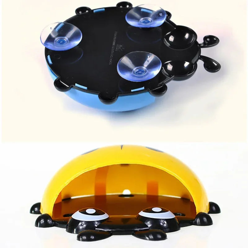 Ladybug Toothbrush Holder 🐞 | Bathroom Holder with Suction Cup - Coloured Organiser