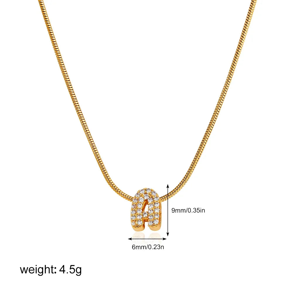 ✨ Alphabet Initial Pendant Necklace (Gold & Silver) ✨