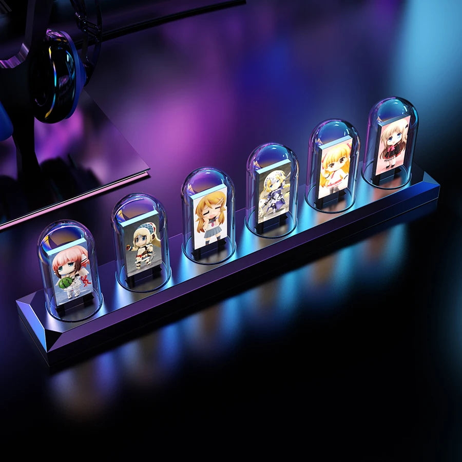 Nixie Tube LED Clock IPS — Retro-Future RGB Table Lamp 🕰️✨