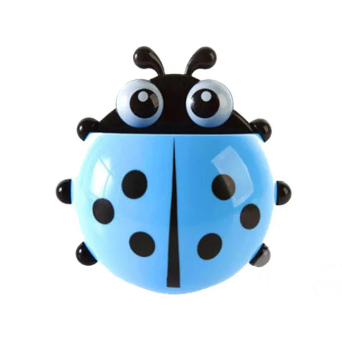Ladybug Toothbrush Holder 🐞 | Bathroom Holder with Suction Cup - Coloured Organiser