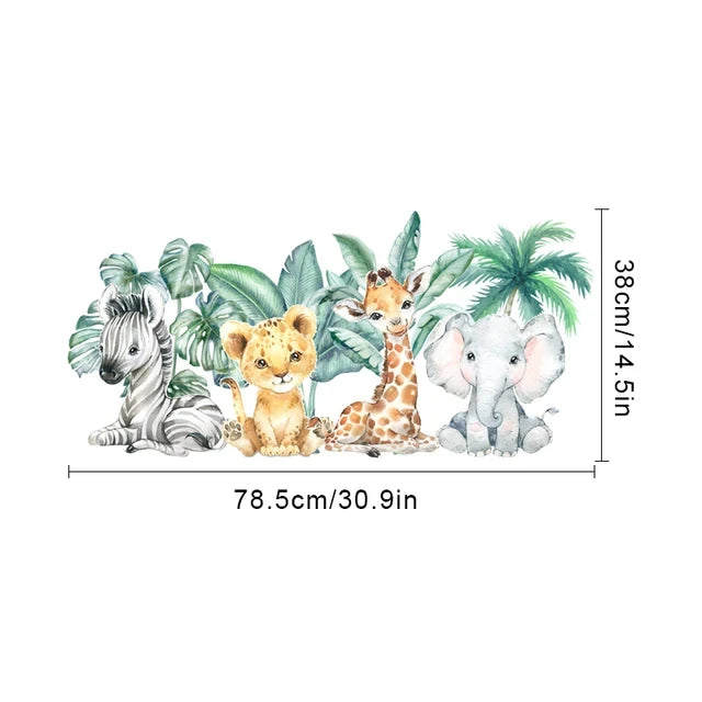 🌲 “Forest Friends Wall Decals – Cute Animal Nursery Stickers” 🦊🐻🦉✨