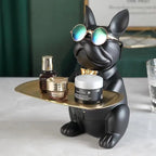 🐶✨ “Bulldog Butler™ – Multifunctional Resin Tray Statue”