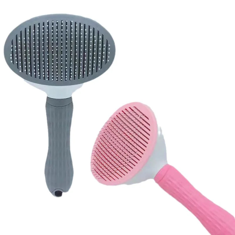 🐾 Self-Cleaning Pet Grooming Brush — Easy Fur Removal ✨