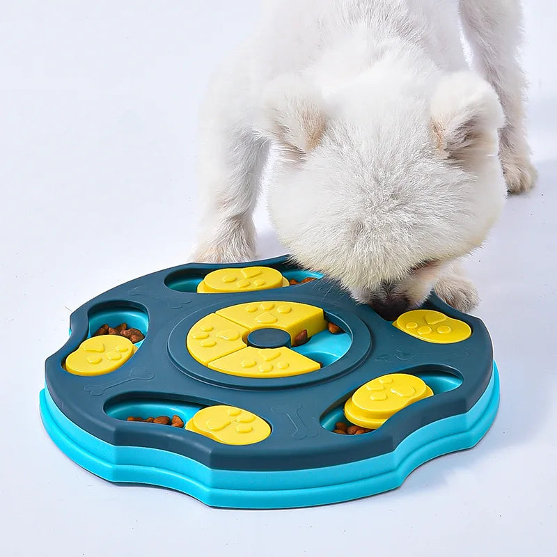 🐾 Slow-Feeder Puzzle Bowl for Dogs & Cats | Anti-Choking Interactive Feeding Toy 🧩