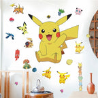 ✨ Pikachu & Friends Pokémon Wall Stickers – Cute Cartoon Room Décor for Kids | 4 Designs