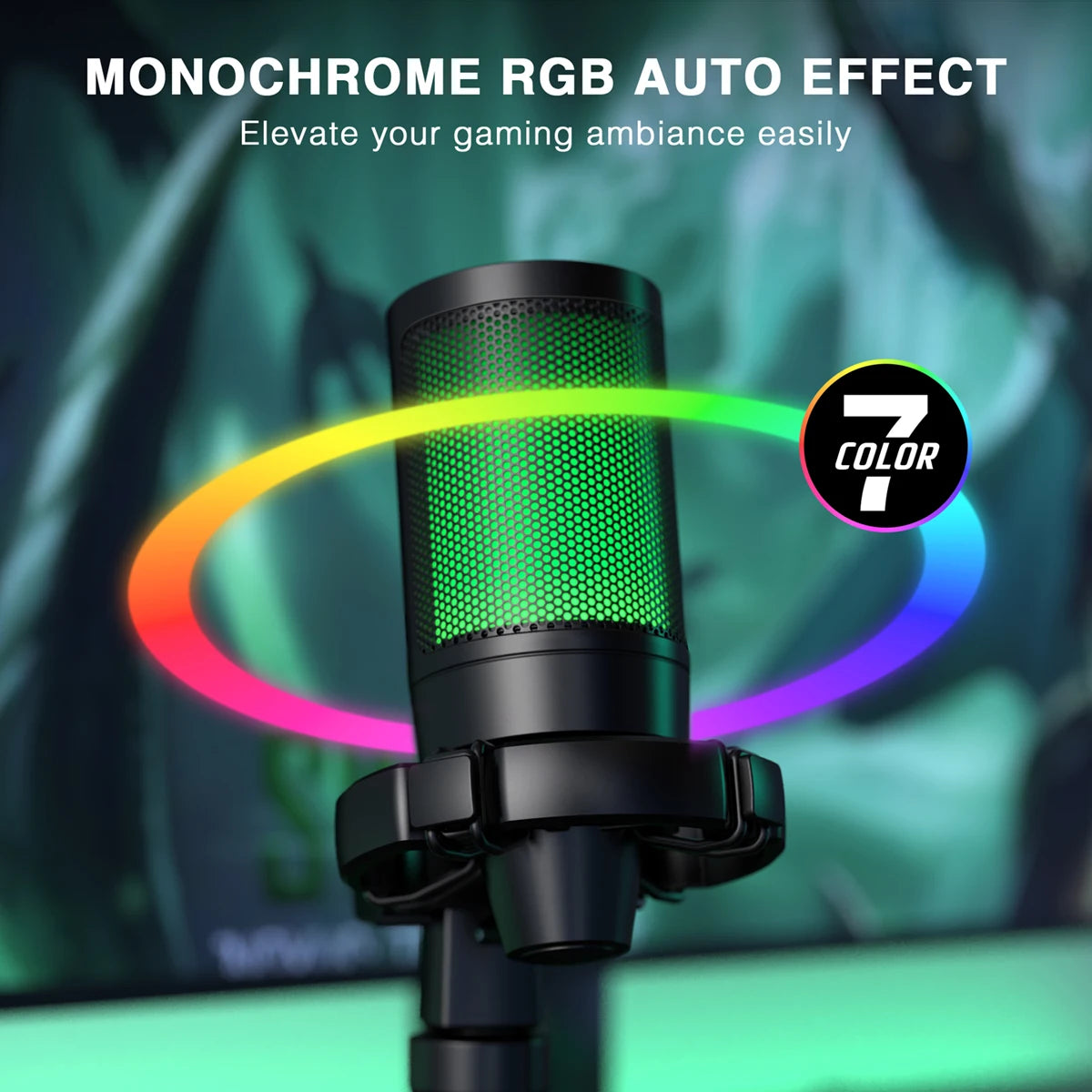 🎤 RGB USB Gaming Microphone – Perfect for TikTok & Streaming! 🌈✨